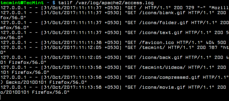 Apache e Log